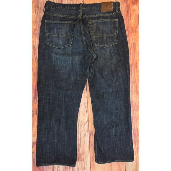 Lucky Brand Men's 181 Relaxed Straight Jeans 36x28 Dark Wash - Picture 2 of 9
